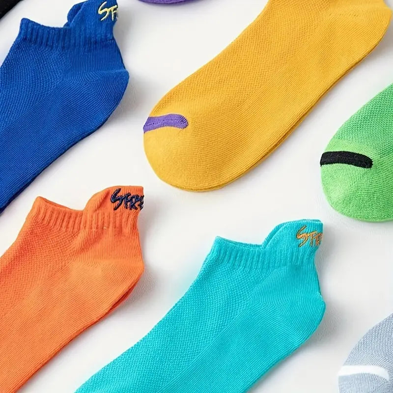 10 Pairs Unisex Letter Socks