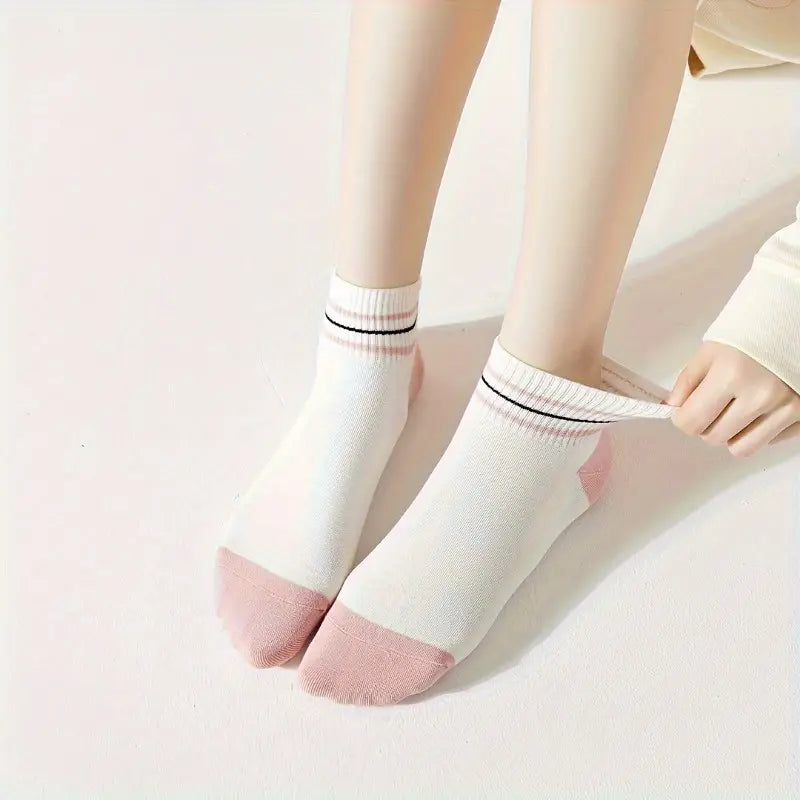 5-Pack Women's Breathable Athletic Short Socks