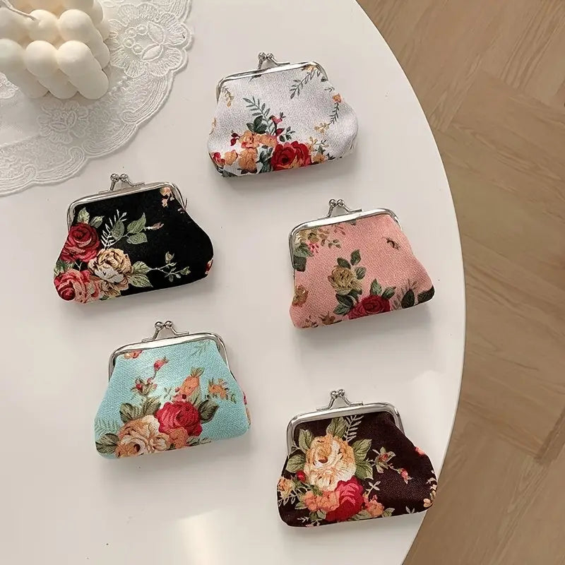 Floral Pattern Coin Purse