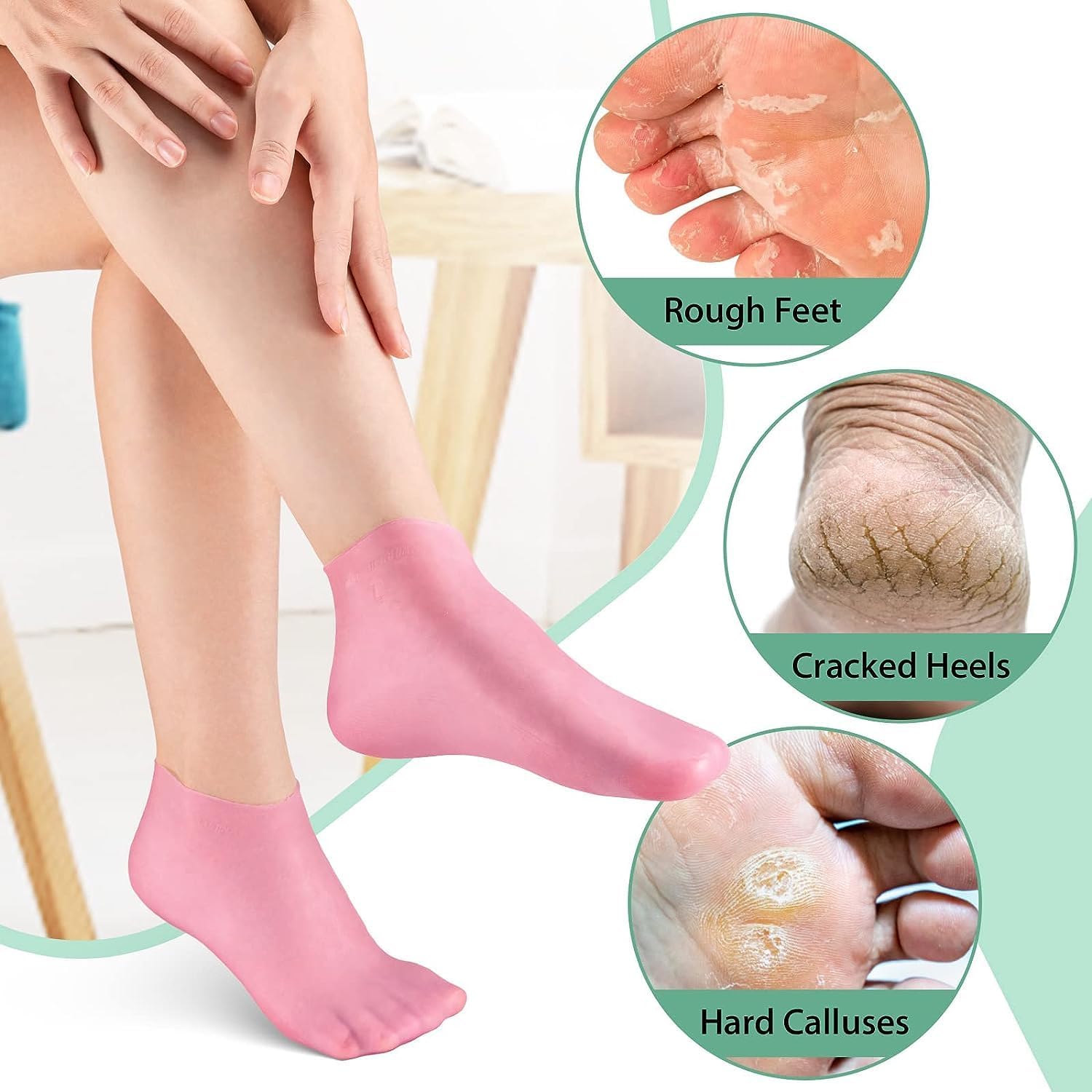 Silicone Gel Socks (1 Pair)