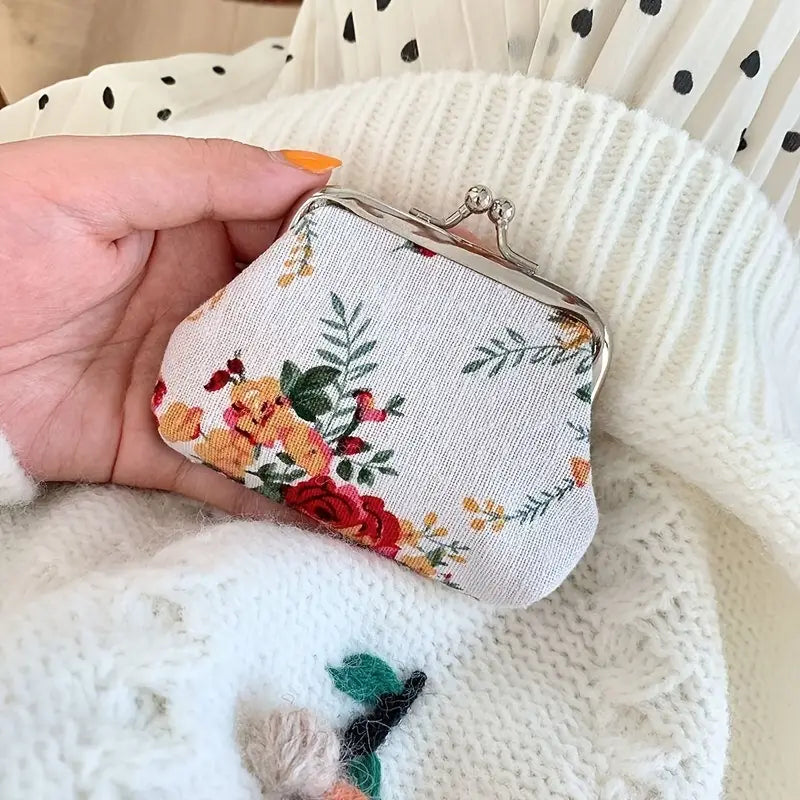 Floral Pattern Coin Purse