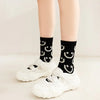 5 Pairs Smiling Face Print Socks