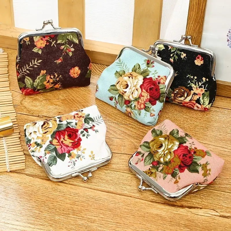 Floral Pattern Coin Purse