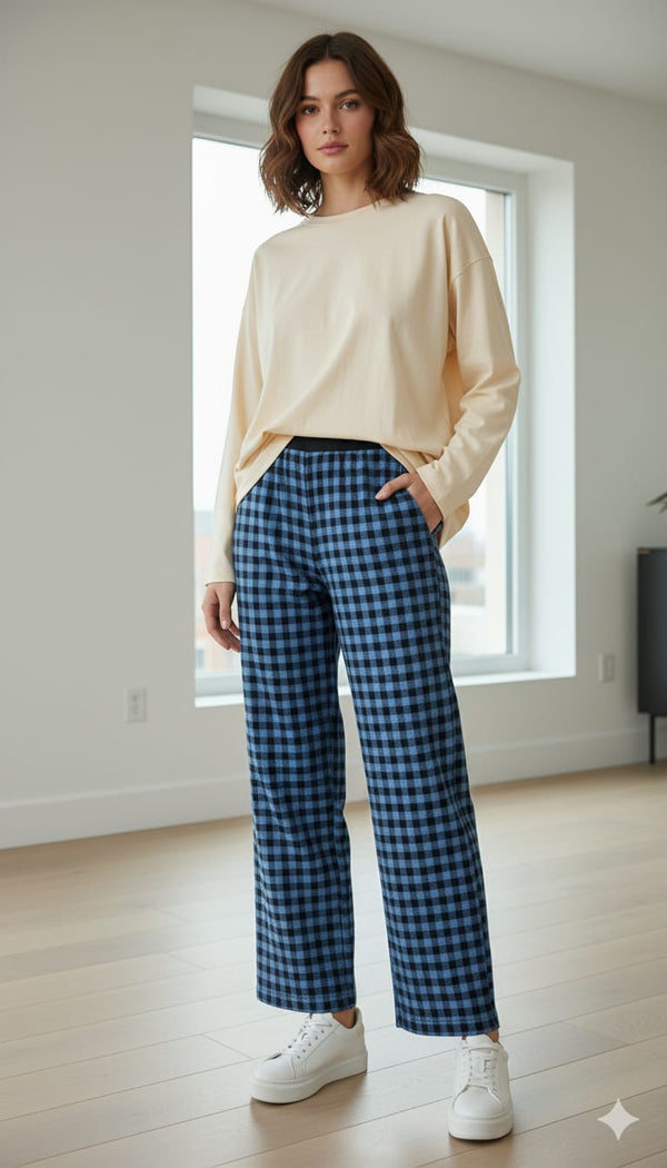 Free size Wide Leg Loungewear Trousers (Unisex)