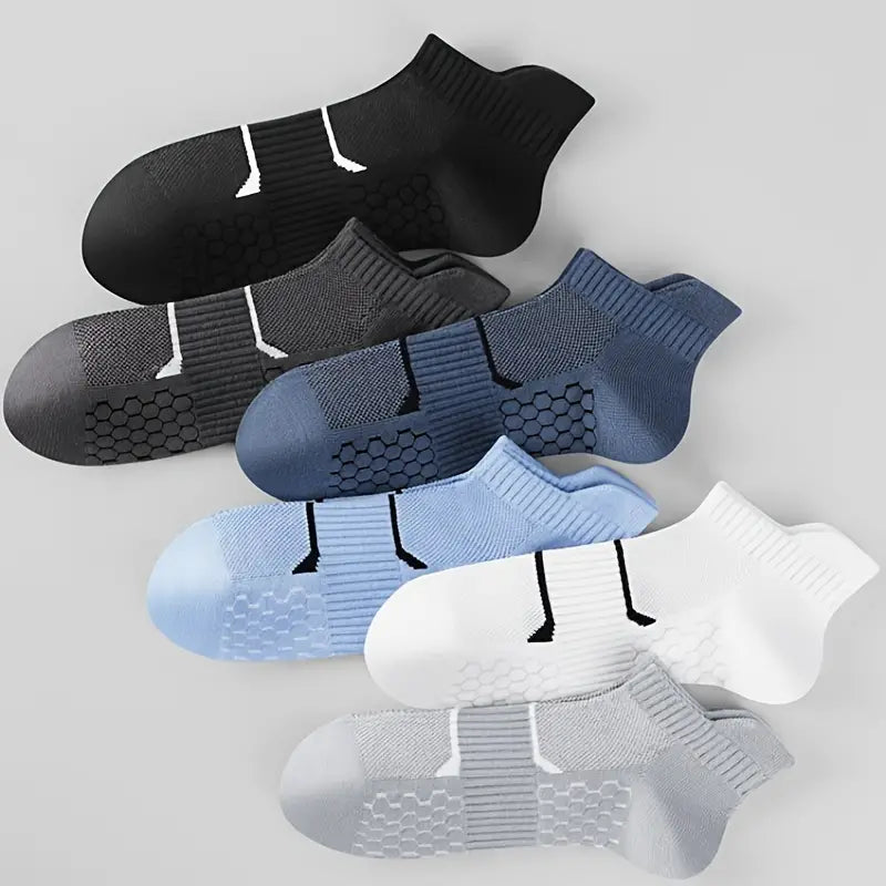 6 Pairs Of Men's Anti Odor Low Cut Socks