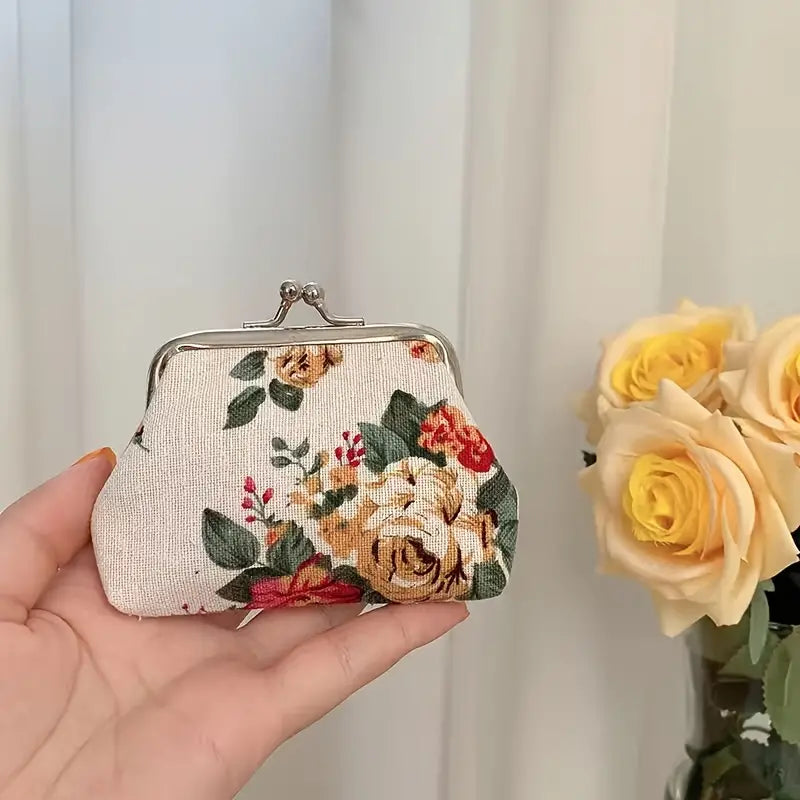 Floral Pattern Coin Purse