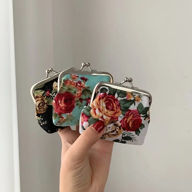 Floral Pattern Coin Purse