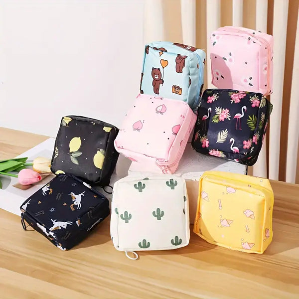 Pack of 02 Multifunctional Foldable Zipper Pouch (Random Design)