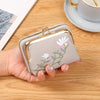 Trendy Flower Embroidered Card Holder