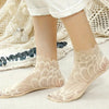 3 Pairs Floral Lace Mesh Thin Socks