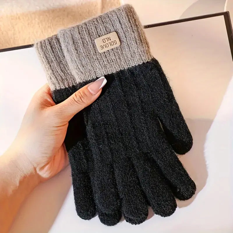 Full Finger Stretch Knit Gloves